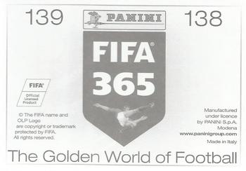 2015-16 Panini FIFA 365 The Golden World of Football Stickers #138 / 139 Fabrice N'Sakala / Michaël Heylen Back