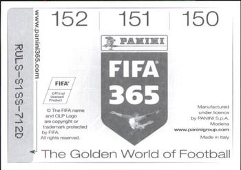 2015-16 Panini FIFA 365 The Golden World of Football Stickers #150 / 151 / 152 Leander Dendoncker / Andy Najar / Frank Acheampong Back
