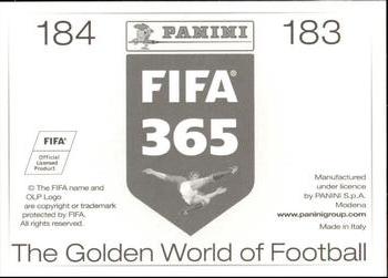 2015-16 Panini FIFA 365 The Golden World of Football Stickers #183 / 184 Danilo / Renato Augusto Back