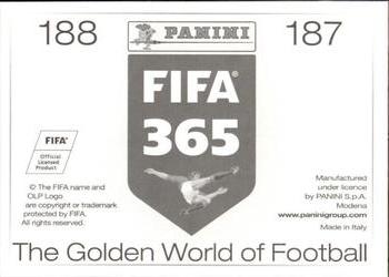 2015-16 Panini FIFA 365 The Golden World of Football Stickers #187 / 188 Ángel Romero / Malcom Back