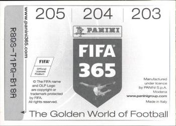 2015-16 Panini FIFA 365 The Golden World of Football Stickers #203 / 204 / 205 Paulo Victor / Pará / Wallace Back