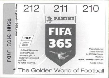 2015-16 Panini FIFA 365 The Golden World of Football Stickers #210 / 211 / 212 Héctor Canteros / Luiz Antônio / Emerson Sheik Back