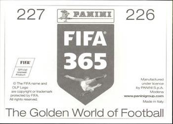 2015-16 Panini FIFA 365 The Golden World of Football Stickers #226 / 227 Gonzalo Fierro / Julio Barroso Back