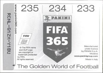 2015-16 Panini FIFA 365 The Golden World of Football Stickers #233 / 234 / 235 Luis Pavez / Jean Beausejour / Emiliano Vecchio Back