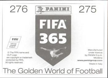 2015-16 Panini FIFA 365 The Golden World of Football Stickers #275 / 276 Boxuan Song / Kléber Back