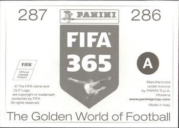 2015-16 Panini FIFA 365 The Golden World of Football Stickers #286 / 287 Sherif Hazem / Sabri Raheel Back
