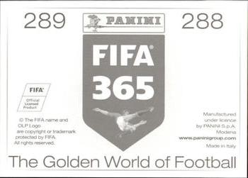 2015-16 Panini FIFA 365 The Golden World of Football Stickers #288 / 289 Hussein Sayed / Basem Ali Back