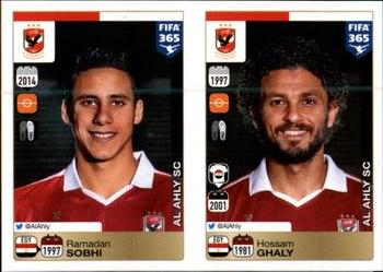 2015-16 Panini FIFA 365 The Golden World of Football Stickers #292 / 296 Ramadan Sobhi / Hossam Ghaly Front
