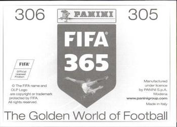 2015-16 Panini FIFA 365 The Golden World of Football Stickers #305 / 306 Abdallah Said / Walid Soliman Back