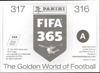 2015-16 Panini FIFA 365 The Golden World of Football Stickers #316 / 317 Jonny Evans / Luke Shaw Back
