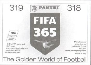 2015-16 Panini FIFA 365 The Golden World of Football Stickers #318 / 319 Matteo Darmian / Antonio Valencia Back