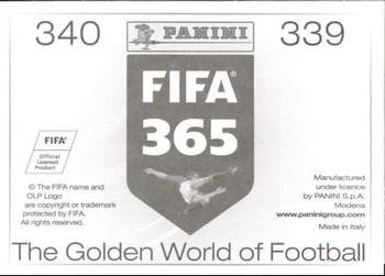 2015-16 Panini FIFA 365 The Golden World of Football Stickers #339 / 340 James Wilson / Wayne Rooney Back