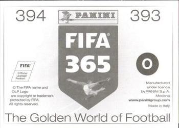 2015-16 Panini FIFA 365 The Golden World of Football Stickers #393 / 394 Casemiro / Toni Kroos Back