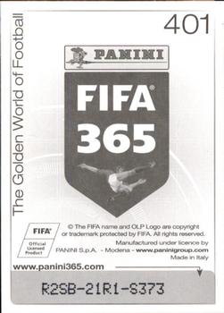 2015-16 Panini FIFA 365 The Golden World of Football Stickers #401 Logo Olympique de Marseille Back