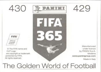 2015-16 Panini FIFA 365 The Golden World of Football Stickers #429 / 430 Billel Omrani / Michy Batshuayi Back
