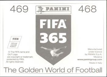 2015-16 Panini FIFA 365 The Golden World of Football Stickers #468 / 469 David Alaba / Juan Bernat Back