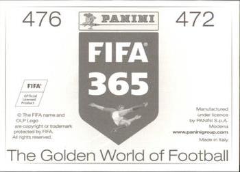 2015-16 Panini FIFA 365 The Golden World of Football Stickers #472 / 476 Arturo Vidal / Thiago Alcántara Back