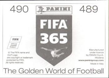 2015-16 Panini FIFA 365 The Golden World of Football Stickers #489 / 490 Robert Lewandowski / Thomas Müller Back
