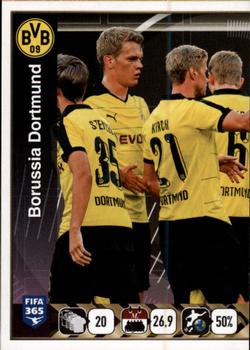 2015-16 Panini FIFA 365 The Golden World of Football Stickers #507 Borussia Dortmund BVB Front
