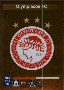 2015-16 Panini FIFA 365 The Golden World of Football Stickers #521 Logo Olympiacos FC Front