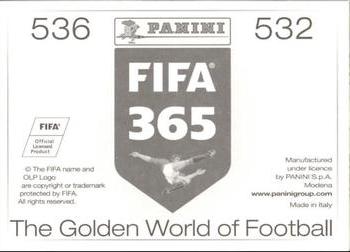 2015-16 Panini FIFA 365 The Golden World of Football Stickers #532 / 536 Konstantinos Fortounis / Alejandro Domínguez Back