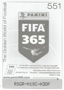2015-16 Panini FIFA 365 The Golden World of Football Stickers #551 Logo Juventus Back