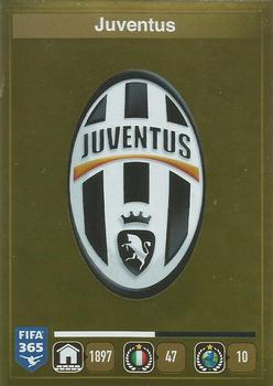 2015-16 Panini FIFA 365 The Golden World of Football Stickers #551 Logo Juventus Front