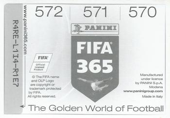 2015-16 Panini FIFA 365 The Golden World of Football Stickers #570 / 571 / 572 Roberto Pereyra / Kwadwo Asamoah / Álvaro Morata Back