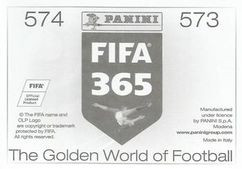 2015-16 Panini FIFA 365 The Golden World of Football Stickers #573 / 574 Claudio Marchisio / Stefano Sturaro Back