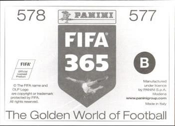 2015-16 Panini FIFA 365 The Golden World of Football Stickers #577 / 578 Paulo Dybala / Mario Mandžukić Back
