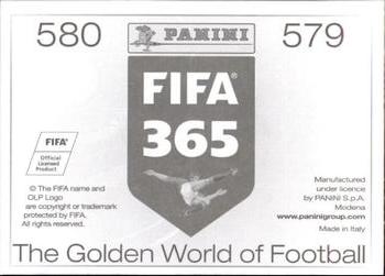 2015-16 Panini FIFA 365 The Golden World of Football Stickers #579 / 580 Álvaro Morata / Simone Zaza Back