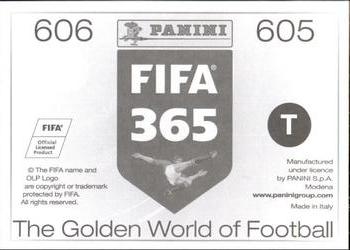 2015-16 Panini FIFA 365 The Golden World of Football Stickers #605 / 606 Keisuke Honda / M'Baye Niang Back