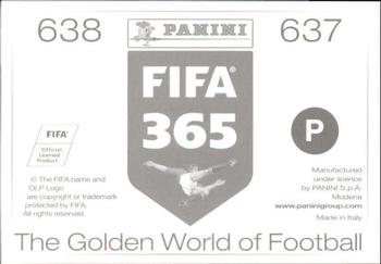 2015-16 Panini FIFA 365 The Golden World of Football Stickers #637 / 638 Michael Arroyo / Darío Benedetto Back