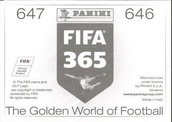 2015-16 Panini FIFA 365 The Golden World of Football Stickers #646 / 647 Nicolai Boilesen / Nick Viergever Back
