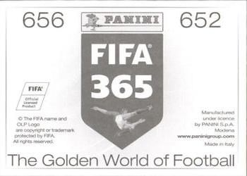 2015-16 Panini FIFA 365 The Golden World of Football Stickers #652 / 656 Thulani Serero / Lasse Schöne Back