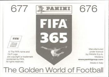 2015-16 Panini FIFA 365 The Golden World of Football Stickers #676 / 677 Marko Dordevic / Simon Arms Back