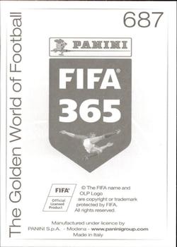 2015-16 Panini FIFA 365 The Golden World of Football Stickers #687 Auckland City FC The Navy Blues Back