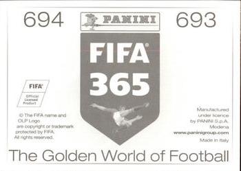 2015-16 Panini FIFA 365 The Golden World of Football Stickers #693 / 694 Dae-Wook Kim / Sam Burfoot Back