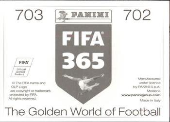 2015-16 Panini FIFA 365 The Golden World of Football Stickers #702 / 703 Iker Casillas / Hélton Back