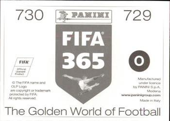 2015-16 Panini FIFA 365 The Golden World of Football Stickers #729 / 730 Alberto Bueno / Vincent Aboubakar Back