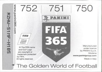 2015-16 Panini FIFA 365 The Golden World of Football Stickers #750 / 751 / 752 Axel Witsel / Danny / Artem Dzyuba Back