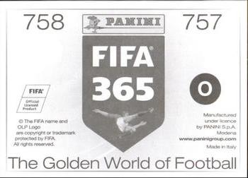 2015-16 Panini FIFA 365 The Golden World of Football Stickers #757 / 758 Ivan Solovyov / Hulk Back
