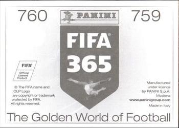 2015-16 Panini FIFA 365 The Golden World of Football Stickers #759 / 760 Artem Dzyuba / Aleksandr Kerzhakov Back