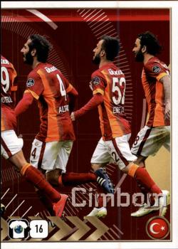 2015-16 Panini FIFA 365 The Golden World of Football Stickers #778 Galatasaray AS Cimbom Front