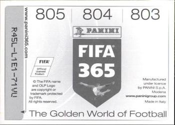 2015-16 Panini FIFA 365 The Golden World of Football Stickers #803 / 804 / 805 Diego Polenta / Jorge Fucile / Alfonso Espino Back