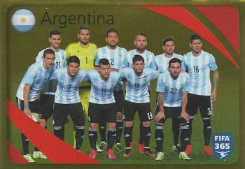 2015-16 Panini FIFA 365 The Golden World of Football Stickers #851 Argentina Front