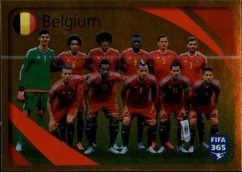 2015-16 Panini FIFA 365 The Golden World of Football Stickers #852 Belgium Front
