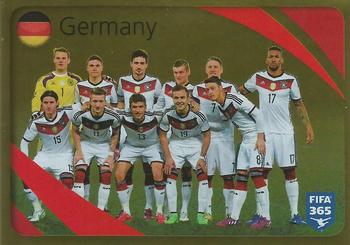 2015-16 Panini FIFA 365 The Golden World of Football Stickers #853 Germany Front