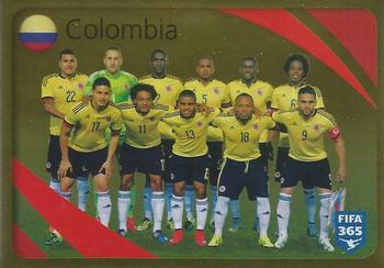 2015-16 Panini FIFA 365 The Golden World of Football Stickers #854 Colombia Front