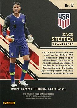 2019-20 Panini Gold Standard - Fine #17 Zack Steffen Back